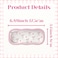 CasaPopz Glasses Case Hard Shell Clear Flower Eyeglass Case Cute Floral Holder for Sunglasses and Reading Glasses