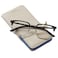 Cockatoo Portable Glasses Case DropResistant Eyewear Storage Pouch Slim Soft Case for Sunglasses Elegant Pure White with Cleaning Cloth Tofu
