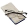 Cockatoo Portable Glasses Case DropResistant Eyewear Storage Pouch Slim Soft Case for Sunglasses Elegant Pure White with Cleaning Cloth Tofu