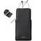 Cockatoo Portable Glasses Case DropResistant Eyewear Storage Pouch Slim Soft Case for Sunglasses with Cleaning Cloth Black