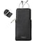 Cockatoo Portable Glasses Case DropResistant Eyewear Storage Pouch Slim Soft Case for Sunglasses with Cleaning Cloth Black