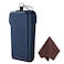 FINTIE Double Glasses Case with Carabiner Hook Portable Vegan Leather Eyeglass Case Antiscratch Sunglasses Pouch Navy