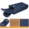 FINTIE Double Glasses Case with Carabiner Hook Portable Vegan Leather Eyeglass Case Antiscratch Sunglasses Pouch Navy