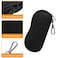 FINTIE Glasses Case with Carabiner Ultra Light Portable Neoprene Zipper Sunglasses Soft Case