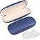 Joyberg 2 Pack Glasses Case Eyeglass Case with Cleaning Cloth Glasses Case Hard Shell Fits Most GlassesBlue