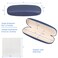 Joyberg 2 Pack Glasses Case Eyeglass Case with Cleaning Cloth Glasses Case Hard Shell Fits Most GlassesBlue