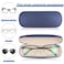 Joyberg 2 Pack Glasses Case Eyeglass Case with Cleaning Cloth Glasses Case Hard Shell Fits Most GlassesBlue