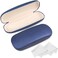Joyberg 2 Pack Glasses Case Eyeglass Case with Cleaning Cloth Glasses Case Hard Shell Fits Most GlassesBlue