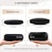 Marvolia Glasses Case Hard Shell Eyeglasses Case PU Leather Protective Case for Sunglasses Eyeglasses with Cleaning Cloth for Men Women Black