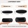 Marvolia Glasses Case Hard Shell Eyeglasses Case PU Leather Protective Case for Sunglasses Eyeglasses with Cleaning Cloth for Men Women Black