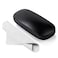 Marvolia Glasses Case Hard Shell Eyeglasses Case PU Leather Protective Case for Sunglasses Eyeglasses with Cleaning Cloth for Men Women Black