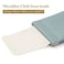 MEIBOOCH Squeeze Top Sunglass Case New Organosilicon Soft PU Leather Eyeglass Glass Case Travel Large Sunglasses Pouch Modern minimalist Blue