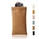MEIBOOCH Squeeze Top Sunglass Case New Organosilicon Soft PU Leather Eyeglass Glass Case Travel Large Sunglasses Pouch Modern minimalist Brown