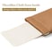 MEIBOOCH Squeeze Top Sunglass Case New Organosilicon Soft PU Leather Eyeglass Glass Case Travel Large Sunglasses Pouch Modern minimalist Brown