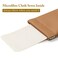 MEIBOOCH Squeeze Top Sunglass Case New Organosilicon Soft PU Leather Eyeglass Glass Case Travel Large Sunglasses Pouch Modern minimalist Brown