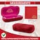 Modern Eyewear Large Hard Shell Glasses Case with Cleaning Cloth Red Velvet Protective Eyeglass Case for Sunglasses Reading Glasses Lightweight CrushResistant Design for Men Women