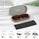 molshine Hard Shell Leather Sunglasses CaseClassic Large Glasses Case for Women MenSunglass Eyeglasses Olive green
