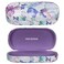 molshine Hard Shell Sunglasses CaseClassic Large Glasses Case for Women MenSunglass Eyeglasses Blue Flower