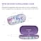 molshine Hard Shell Sunglasses CaseClassic Large Glasses Case for Women MenSunglass Eyeglasses Blue Flower