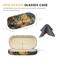 molshine Hard Shell Sunglasses CaseClassic Large Glasses Case for Women MenSunglass Eyeglasses Light Yellow