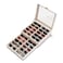 NEWLOOP Sunglasses Case Storage Organizer Sunglass Organizer Seethrough Display Case Multiple Pairs Glasses Holder Stand 2layer Eyeglass Jewelry Watch Collection Box for Women with 20 Slot White