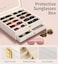 NEWLOOP Sunglasses Case Storage Organizer Sunglass Organizer Seethrough Display Case Multiple Pairs Glasses Holder Stand 2layer Eyeglass Jewelry Watch Collection Box for Women with 20 Slot White
