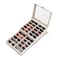 NEWLOOP Sunglasses Case Storage Organizer Sunglass Organizer Seethrough Display Case Multiple Pairs Glasses Holder Stand 2layer Eyeglass Jewelry Watch Collection Box for Women with 20 Slot White