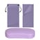 Noble Pack Noble Hard Shell Glasses Case Protective Eyeglass Case for Glasses with Microfiber Cleaning Cloth and Pouch Lila