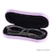 Noble Pack Noble Hard Shell Glasses Case Protective Eyeglass Case for Glasses with Microfiber Cleaning Cloth and Pouch Lila