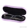 Noble Pack Noble Hard Shell Glasses Case Protective Eyeglass Case for Glasses with Microfiber Cleaning Cloth and Pouch Lila