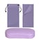Noble Pack Noble Hard Shell Glasses Case Protective Eyeglass Case for Glasses with Microfiber Cleaning Cloth and Pouch Lila