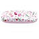 Outman Hard Shell Light Portable Eyeglasses Case Glasses Case Spectacles Box for Sunglass Reading Glasses White with flower