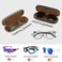 RayLove 3Pack Hard Shell Eyeglasses Case Large Reading Glasses Hard Case