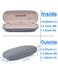 RayLove Unisex Hard Shell Eyeglasses Cases Protective Case For Glasses2Black1Grey