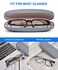 RayLove Unisex Hard Shell Eyeglasses Cases Protective Case For Glasses2Black1Grey