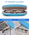 RayLove Unisex Hard Shell Eyeglasses Cases Protective Case For GlassesSky Blue