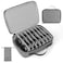 Glamgen Sunglasses Travel Organizer Case for Multiple Pairs 8 Adjustable Slots Eyeglasses Glasses Organizer Case with Soft Sunglasses Bag Pouch Portable Sunglass Storage Box for Men and Women Grey