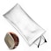 Vemiss 3 Pack PU Leather Eyeglass Pouch Squeeze Top Soft Portable Sunglasses Pouch with 3 Cleaning Cloths for Women Men Silver Copper Black