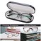 Vemiss Hard Shell Eyeglass Cases Lightweight Portable Glasses Case for Women Men Ared