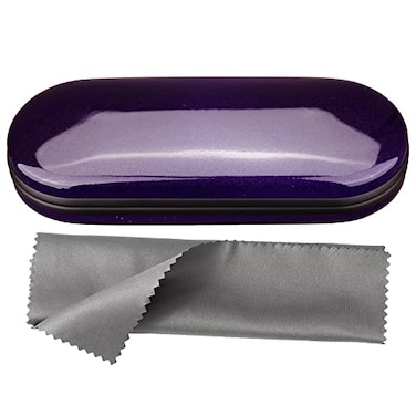 Vemiss Hard Shell Eyeglass Cases Lightweight Portable Glasses Case for Women Men Bpurple