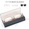 Vemiss Hard Shell Eyeglass Cases Lightweight Portable Glasses Case for Women Men D1black
