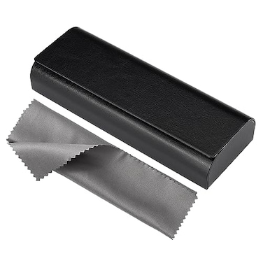 Vemiss Hard Shell Eyeglass Cases Lightweight Portable Glasses Case for Women Men D1black