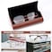 Vemiss Hard Shell Eyeglass Cases Lightweight Portable Glasses Case for Women Men Xred Brown