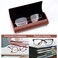 Vemiss Hard Shell Eyeglass Cases Lightweight Portable Glasses Case for Women Men Xred Brown