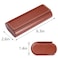 Vemiss Hard Shell Eyeglass Cases Lightweight Portable Glasses Case for Women Men Zred Brown