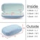 Vemiss Hard Shell Sunglasses Case Large Linen Fabric Protective Glasses Case for Men Women Durable Large Blue
