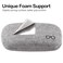 Vemiss Hard Shell Sunglasses Case Large Linen Fabric Protective Glasses Case for Men Women Durable Small GrayBlue