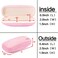 Vemiss Hard Shell Sunglasses Case Large Linen Fabric Protective Glasses Case for Men Women Durable Small Pink