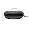 Yamrots 2 Pcs Zipper Hard Sunglasses Cases Portable Travel Eyeglasses Cases with Plastic Hook Black White