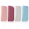 yuntop 4 Pack Soft Leather Glasses Case 7x3 Inch Eyeglasses Pouch Portable PU Leather Glasses Pouch 4 light colors